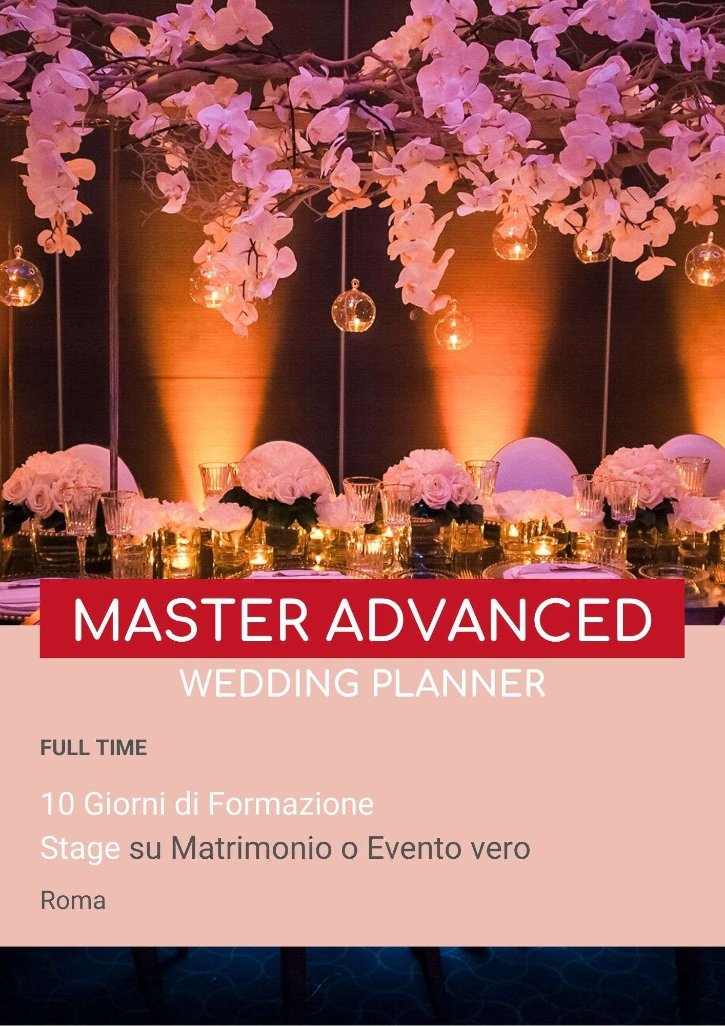 Master Advanced Wedding  Planner  WEA Academy 
